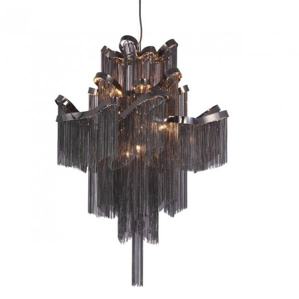 Люстра Ava Chain Atlantis Chandelier Black Черный в Екатеринбурге | Loft Concept 