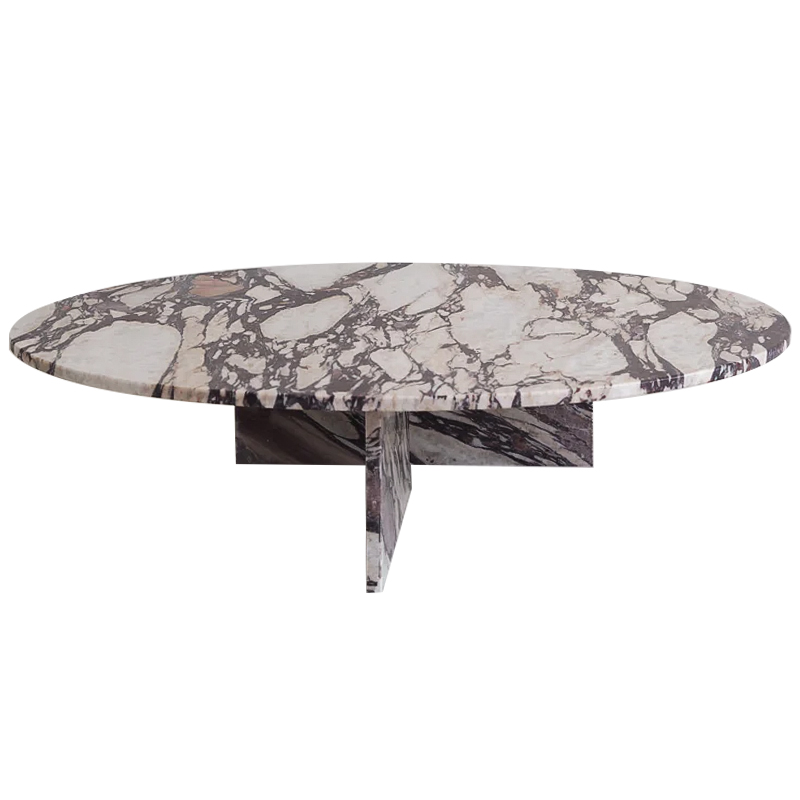 Кофейный стол Enzo Marble Coffee table Серый Бежево-серый Коричневый в Екатеринбурге | Loft Concept 