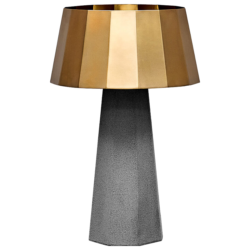 Настольная лампа Noe Concrete table lamp Серый Золотой в Екатеринбурге | Loft Concept 