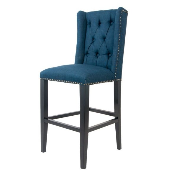 Стул French chairs Provence Barton Blue Chair Черный Синий в Екатеринбурге | Loft Concept 