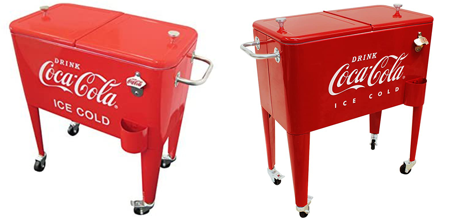 Куллер Retro Metal Coca-Cola Cooler Red - фото
