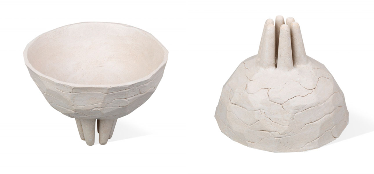 Чаша "На ножках 2" коллекция шамот - фото