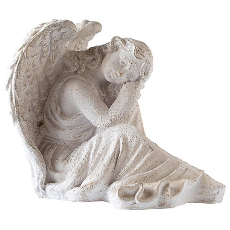 Статуэтка Angel Sitting Provence Statuette Белый в Екатеринбурге | Loft Concept 