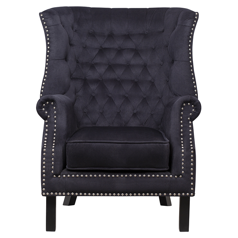 Кресло Charlie Armchair black velour Черный в Екатеринбурге | Loft Concept 