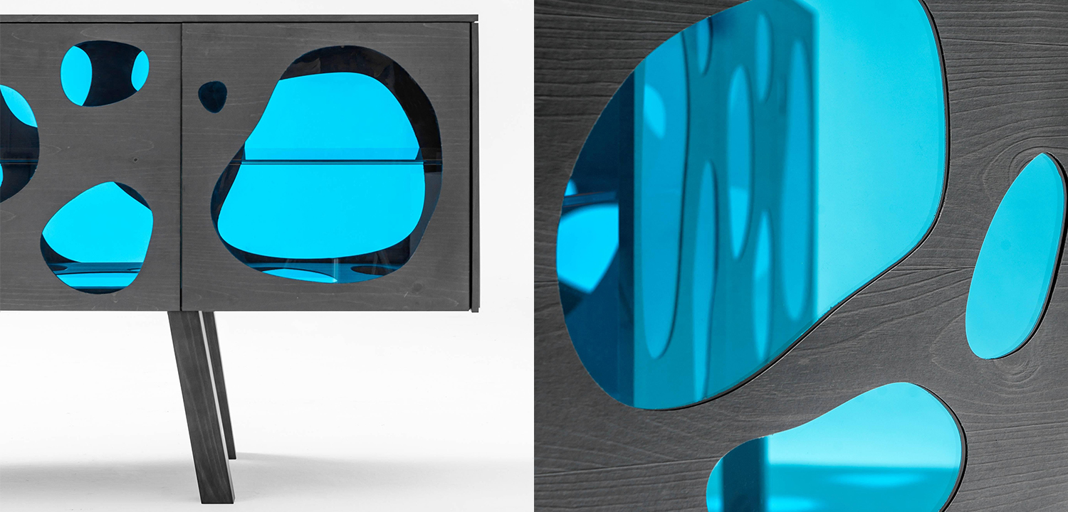 Комод Campana Brothers Sideboard Aquario Prototype Glass and Wood by BD - фото №1