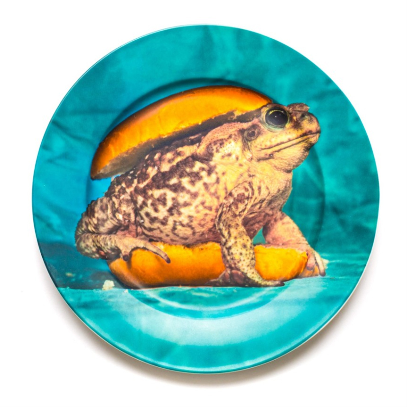 Тарелка Seletti Porcelain Plate Toad Бирюзовый в Екатеринбурге | Loft Concept 