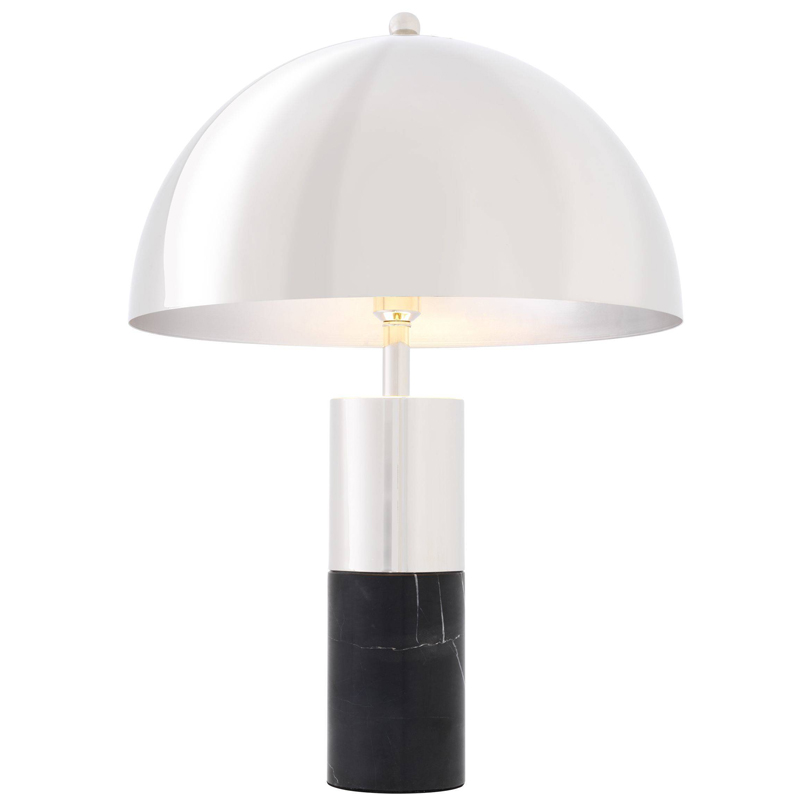 Настольная лампа Eichholtz Table Lamp Flair nickel Никель Черный в Екатеринбурге | Loft Concept 