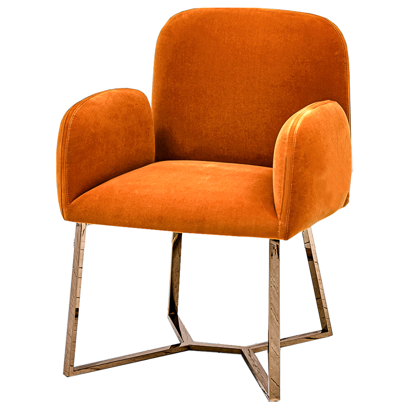 Стул Clifford Stool Orange Оранжевый Розовое золото в Екатеринбурге | Loft Concept 