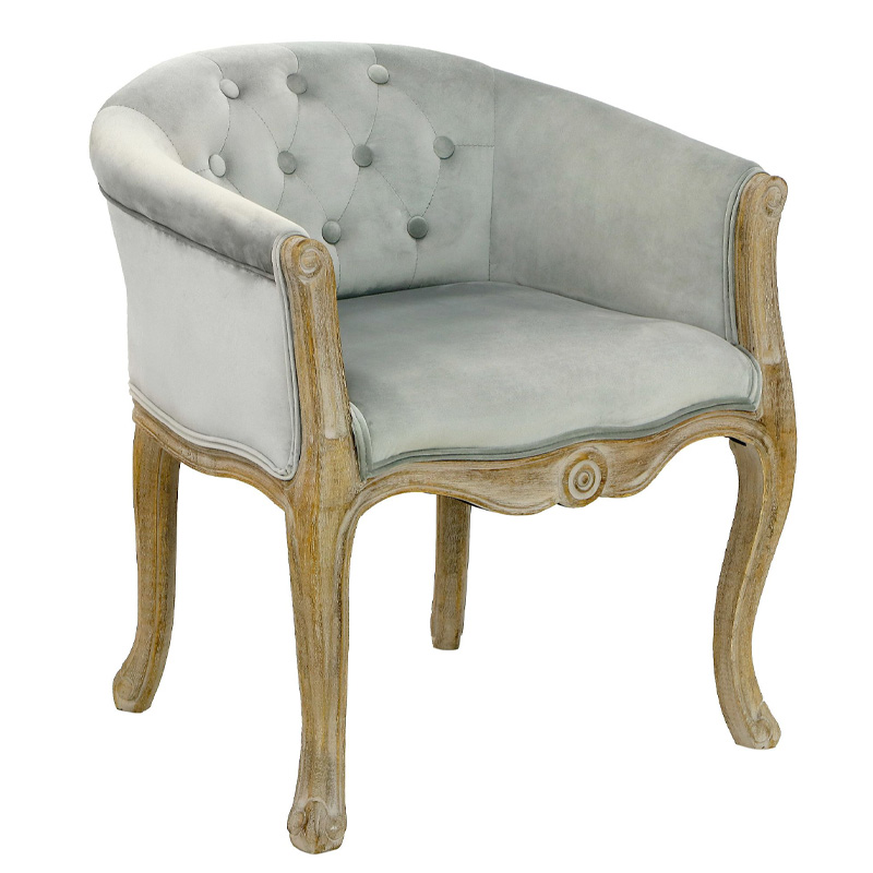 Кресло French Provence Armchair Roderic light blue Голубой в Екатеринбурге | Loft Concept 