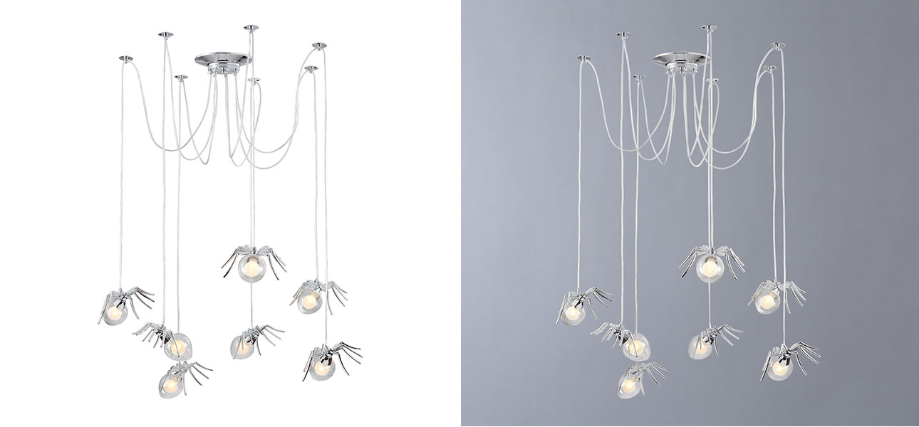 Люстра серебряная Паук Spiders lamp 7 - фото