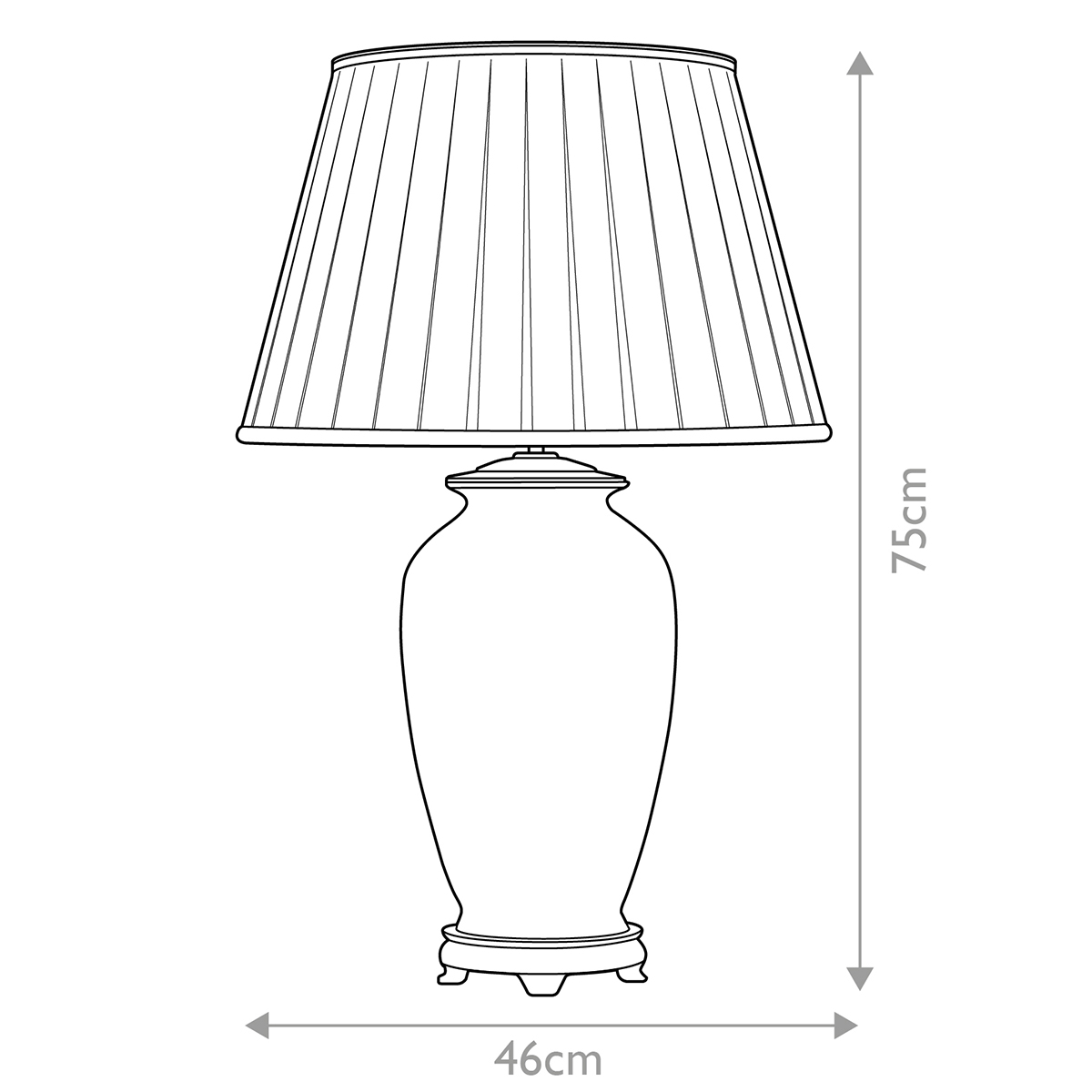 Настольная лампа восточная с основанием из керамики серебряная с цветочным и лиственным декором и белым плиссированным абажуром Elstead Lighting в Екатеринбурге