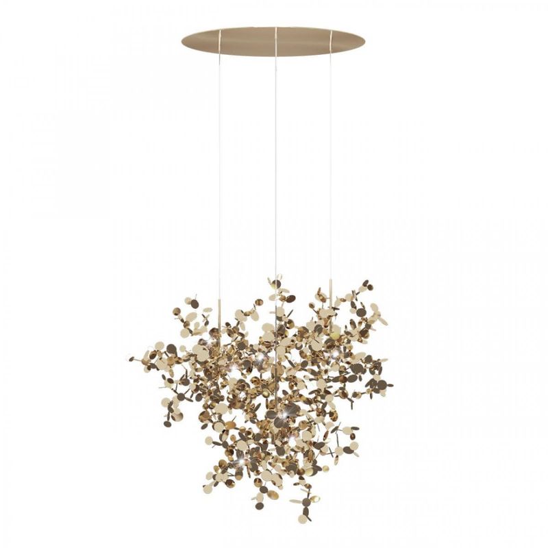 Люстра Terzani Argent Suspension Gold Pendant lamp диаметр 85 Золотой в Екатеринбурге | Loft Concept 