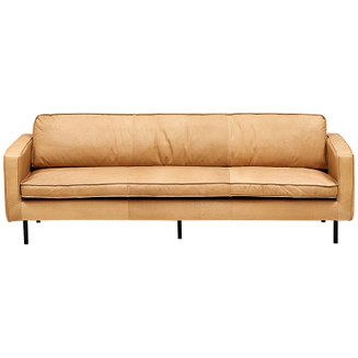 Диван Hubert Beige Leather Sofa Бежевый в Екатеринбурге | Loft Concept 