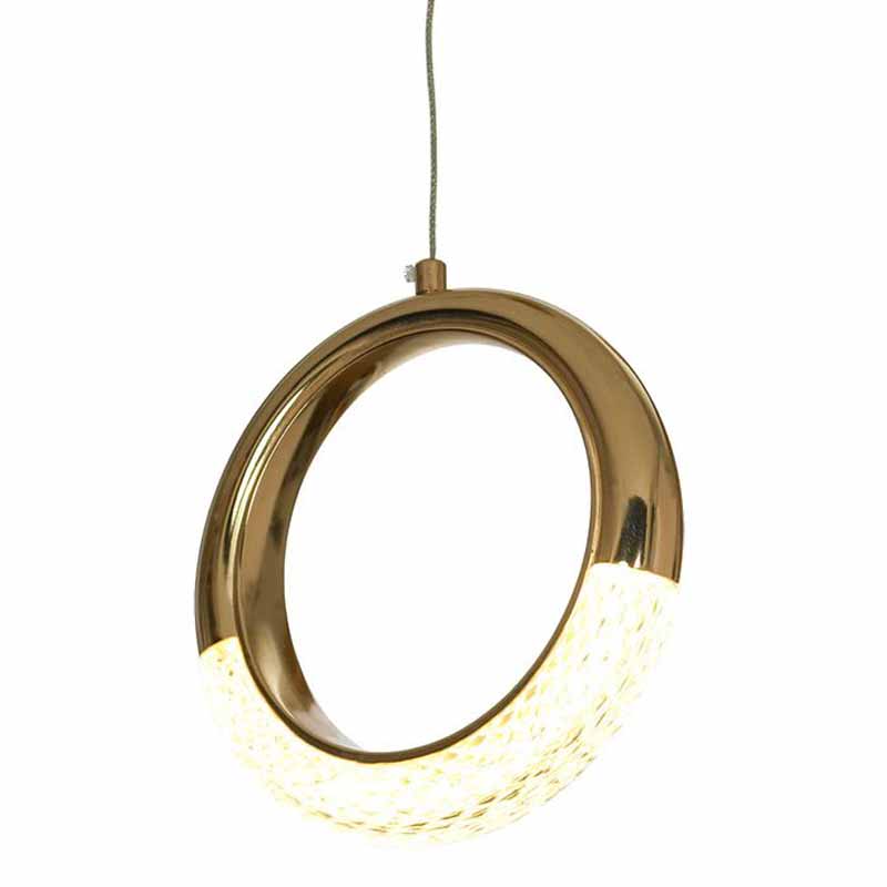 Подвесной светильник Jeziel Ring Hanging lamp Глянцевое золото в Екатеринбурге | Loft Concept 