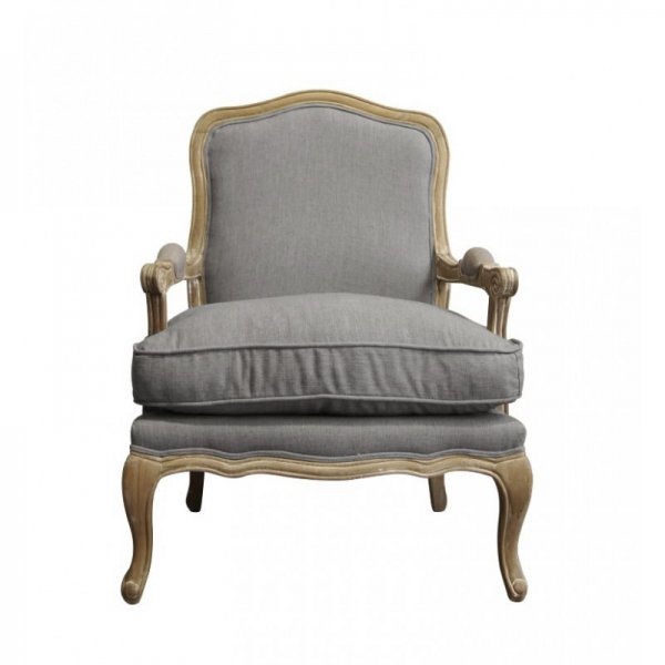 Кресло French Provence ArmChair Shebbi Grey  в Екатеринбурге | Loft Concept 