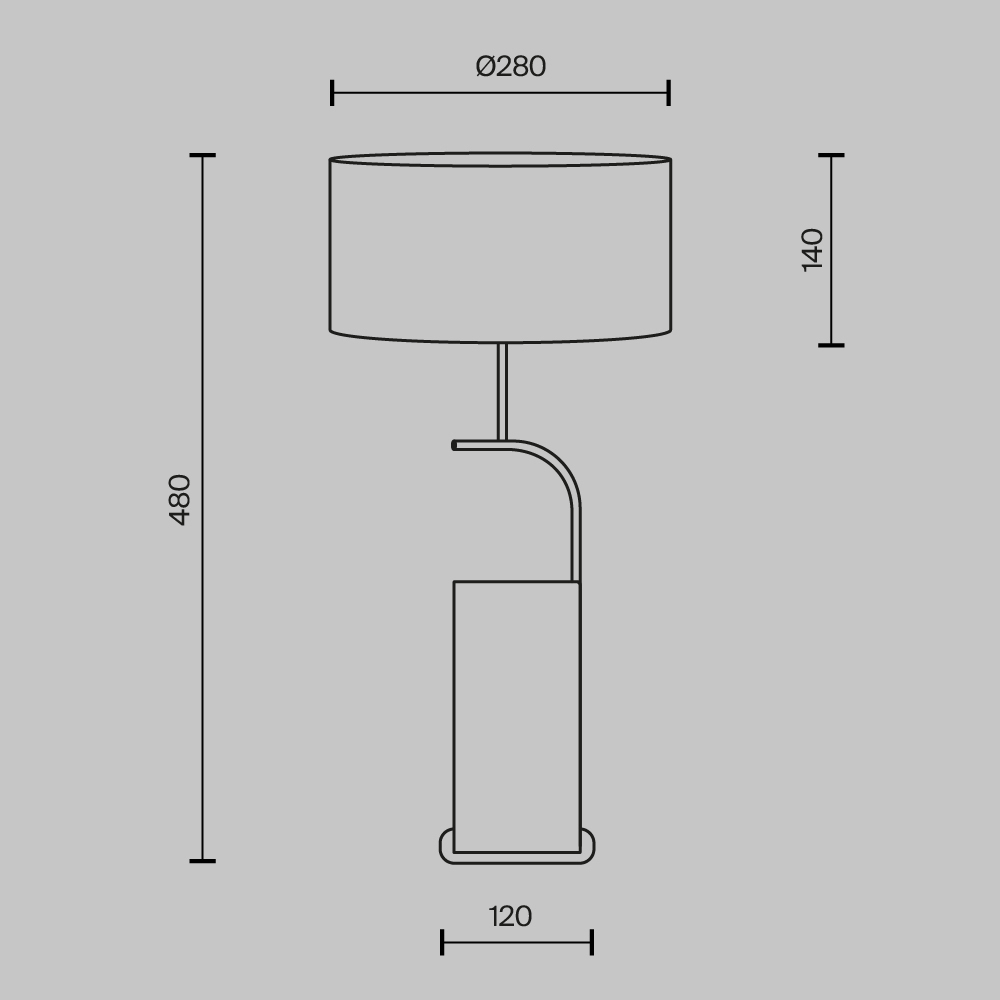 Настольный светильник Glamping Е14x2 в Екатеринбурге