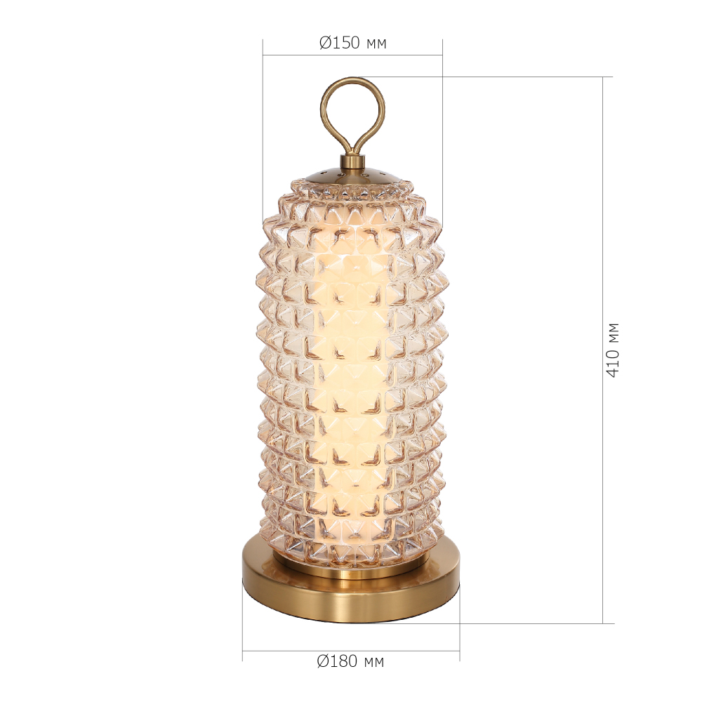 Настольная лампа с факутрным стеклянным плафоном Sonora в Екатеринбурге