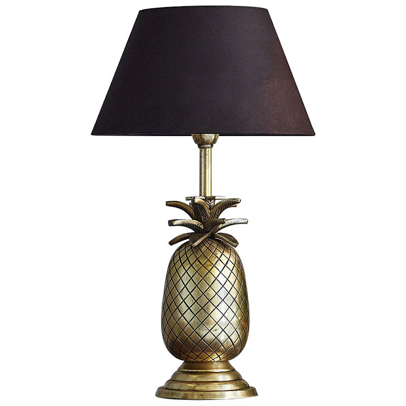 Настольная лампа Pineapple Lampshade Table Lamp Черный Латунь в Екатеринбурге | Loft Concept 