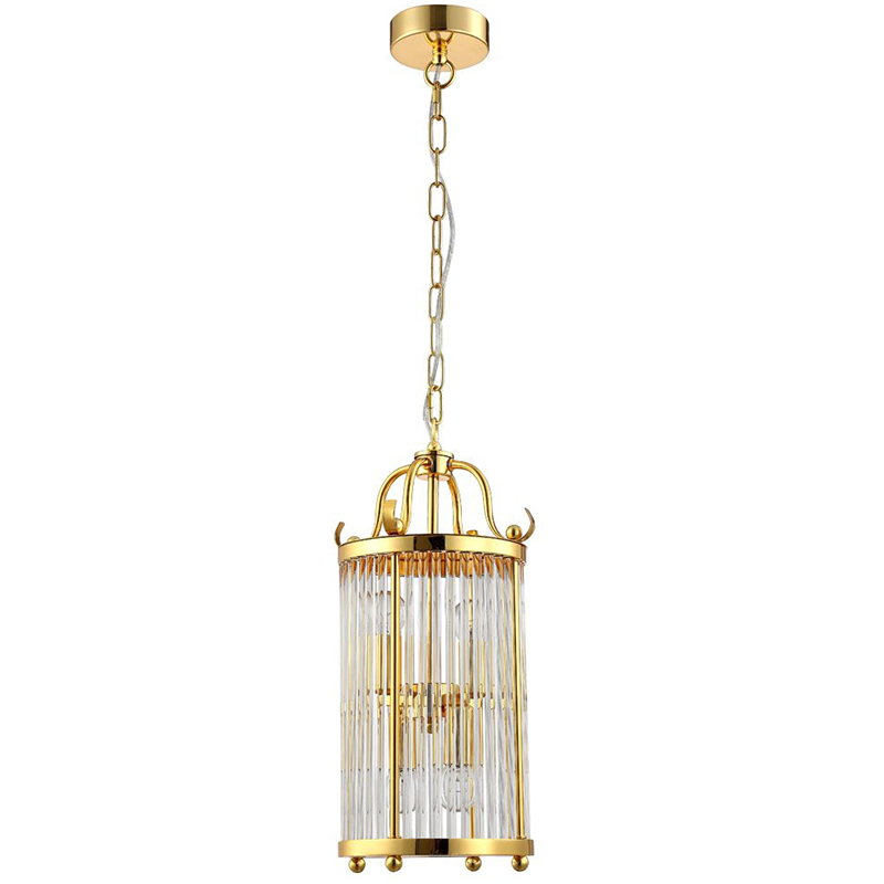 Подвесной светильник Gorden Gold Hanging Lamp Золотой Прозрачное Стекло в Екатеринбурге | Loft Concept 