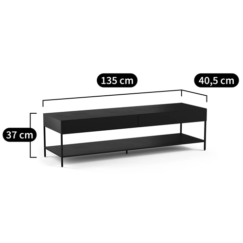 ТВ-тумба из металла с 2-мя ящиками Kelsey Metal TV Stand в Екатеринбурге