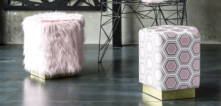 Пуф Hexagon Pink Geometry - Loft-Concept в Екатеринбурге