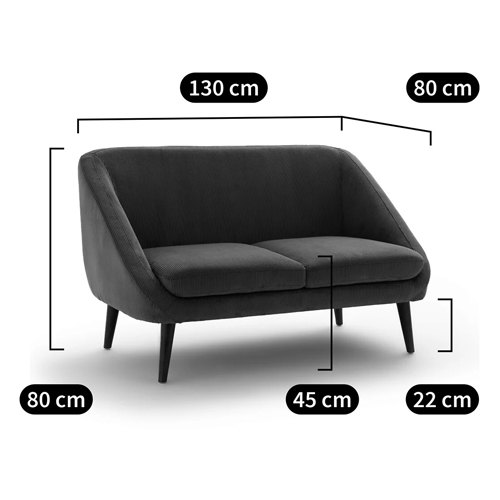 Двухместный диван с обивкой из велюра Belanger Sofa в Екатеринбурге