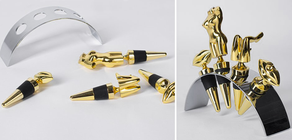 Набор пробок для бутылок ACOLYTE WINE STOPPER - Loft-Concept в Екатеринбурге