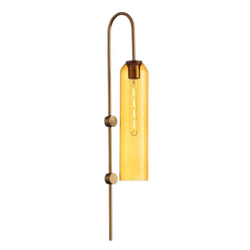 Бра ARTICOLO float Wall Sconce Amber Янтарный Латунь в Екатеринбурге | Loft Concept 