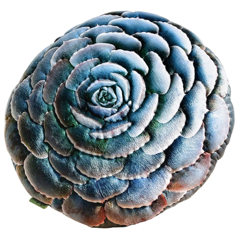 Декоративная подушка Botanical Cushion Succulentus Зеленый Зеленый шалфей Бирюзовый в Екатеринбурге | Loft Concept 