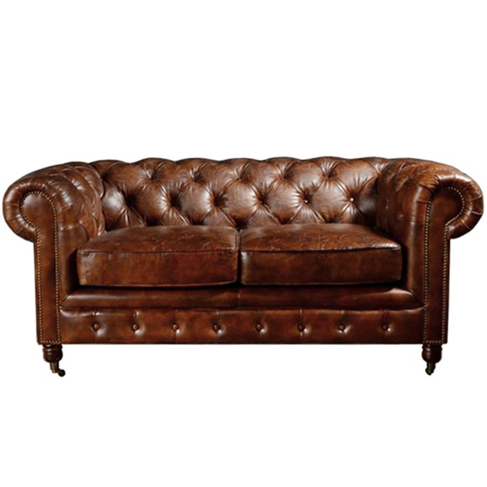 Диван Chesterfield Rebel Sofa Leather Brown 170 Коричневый в Екатеринбурге | Loft Concept 