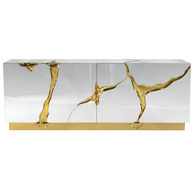 Буфет Modern Contemporary Lapiaz Sideboard Boca do Lobo Mirror Зеркало Золотой Буфет Modern Contemporary Lapiaz Sideboard Boca do Lobo Mirror Зеркало Золотой в Екатеринбурге | Loft Concept