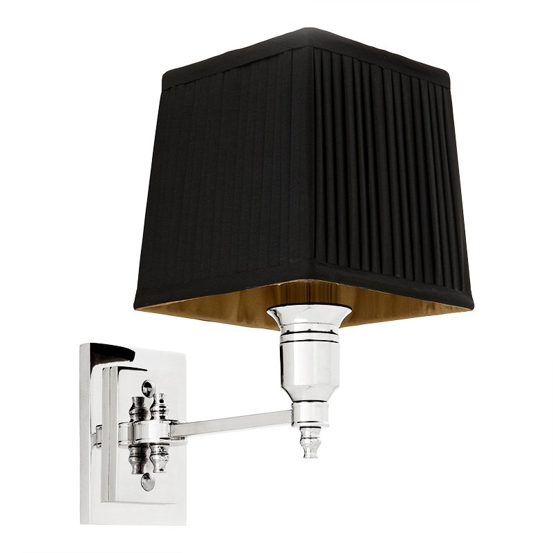 Бра Wall Lamp Lexington Single Nickel+Black Никель Черный в Екатеринбурге | Loft Concept 