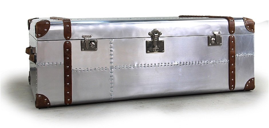 Сундук Trunks in Polished Aluminum Restoration Hardware - фото №2