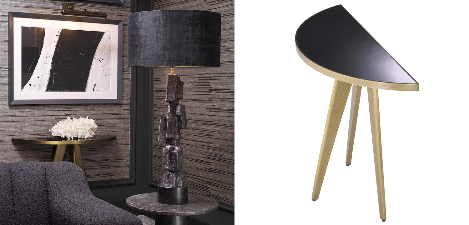 Консоль Eichholtz Console Table Aston Brass - фото №1