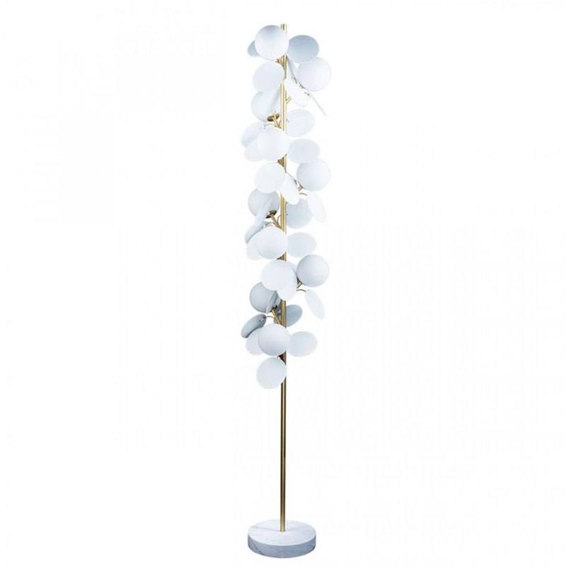 Торшер MATISSE Floor Lamp White Золотой Белый в Екатеринбурге | Loft Concept 