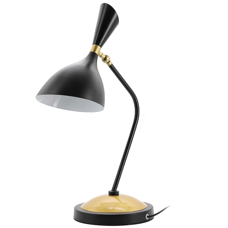 Настольная лампа Duke Table Lamp Черный Золотой в Екатеринбурге | Loft Concept 