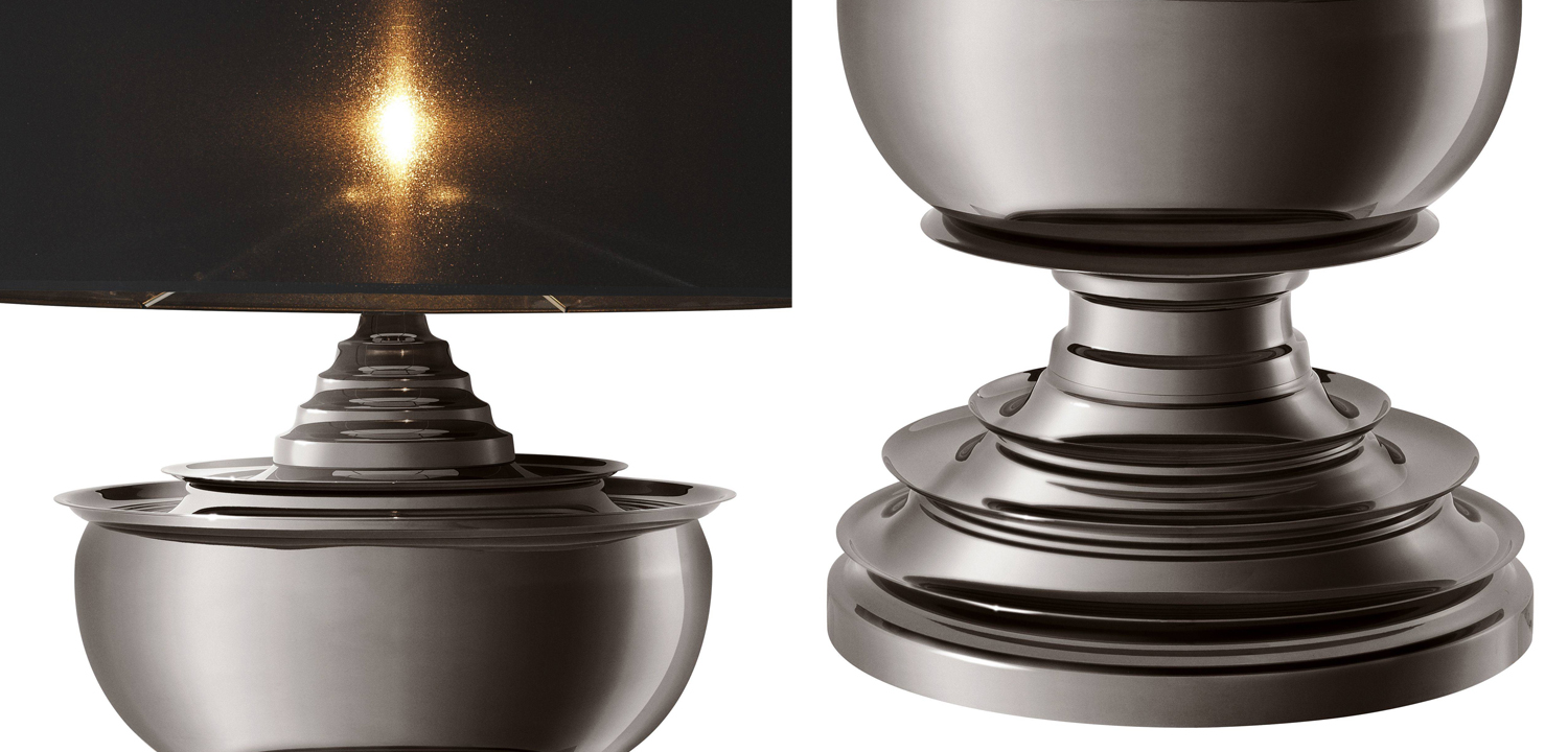 Настольная лампа Eichholtz Table Lamp Pagoda Black nickel - фото