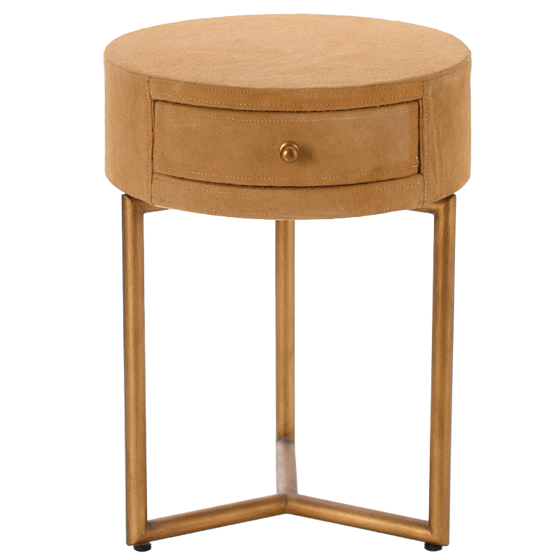 Приставной стол Suede Side Table Медь в Екатеринбурге | Loft Concept 