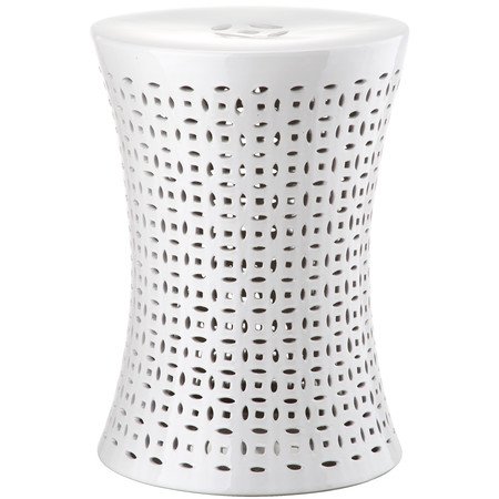 Керамический табурет Camilla Garden Stool White Белый в Екатеринбурге | Loft Concept 