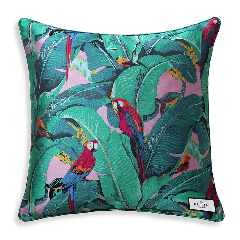 Подушка Philipp Plein Cushion Parrot 50 x 50 Мульти в Екатеринбурге | Loft Concept 