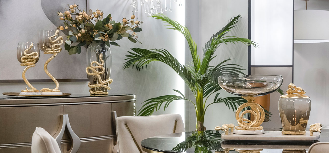 Ваза со змейкой Andreas - фото