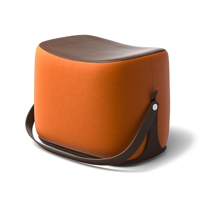 Пуф Langtry Pouf Orange Коричневый Оранжевый в Екатеринбурге | Loft Concept 