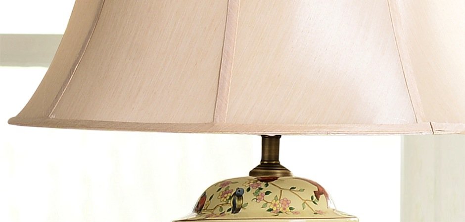 Настольная керамическая лампа с узором Luna - Loft-Concept в Екатеринбурге