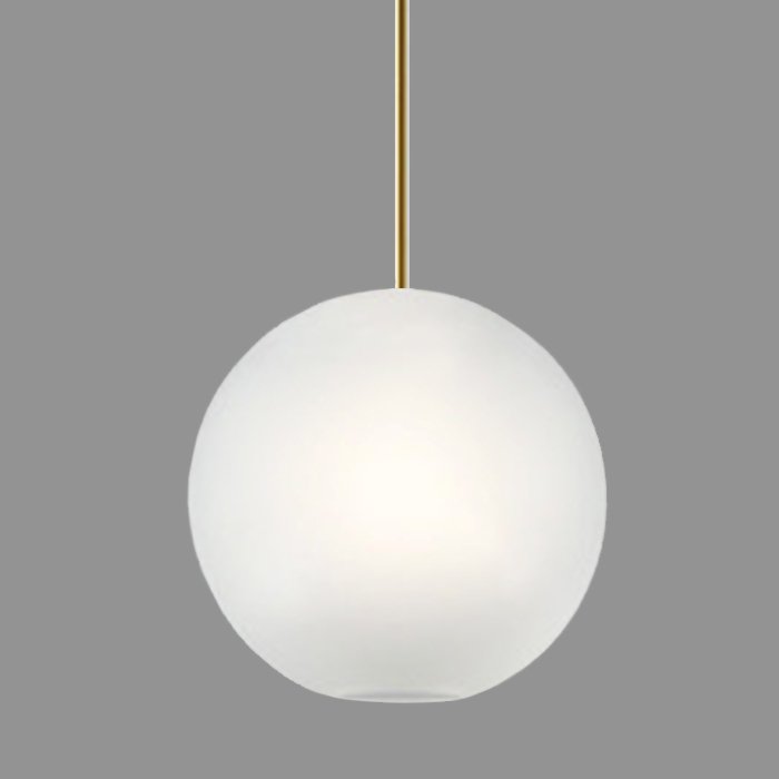 Подвесной светильник GIOPATO & COOMBES BOLLE BLS LAMP white glass 1 Золотой Белый в Екатеринбурге | Loft Concept 