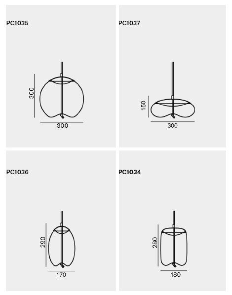 Подвесной светильник KNOT Small Gray glass в Екатеринбурге