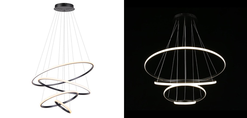 Люстра Ring Horizontal Trio black 80+60+40+20 Люстра Ring Horizontal Trio black 80+60+40+20 - Loft-Concept в Екатеринбурге