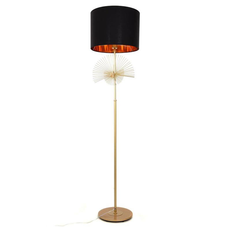 Торшер Genoveva Floor lamp black Черный Золотой в Екатеринбурге | Loft Concept 