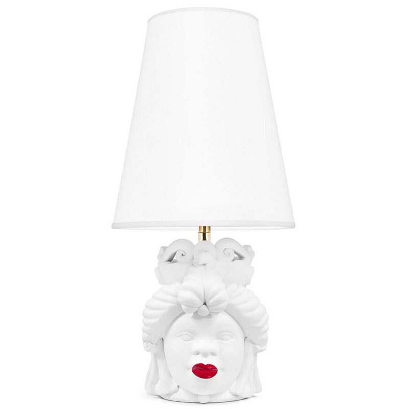 Настольная лампа Table Lamp Moro Lady Small Lipstick White Белый Красный в Екатеринбурге | Loft Concept 