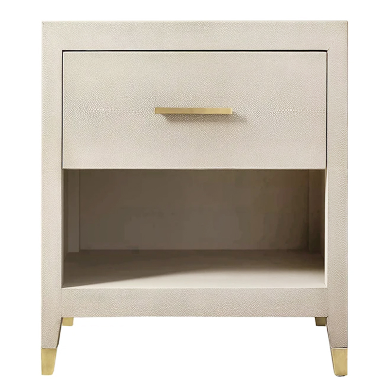 Charles Stingray Ivory Bedside table Тумбочка скат Золотой ivory ( слоновая кость ) в Екатеринбурге | Loft Concept 