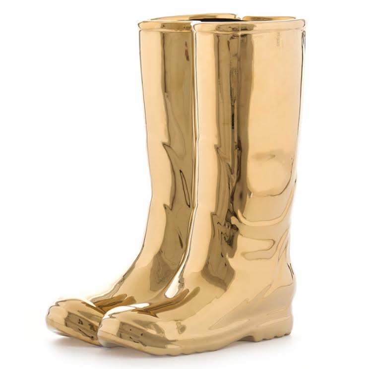 Подставка для зонтов и тростей Seletti Rainboots Gold Глянцевое золото в Екатеринбурге | Loft Concept 